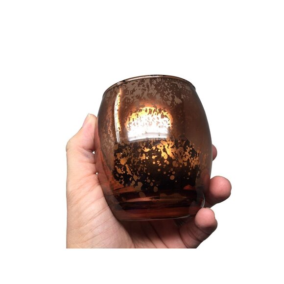 Copper Colored Candle Holder- about 3.5 inches tall - Picture 8 of 9